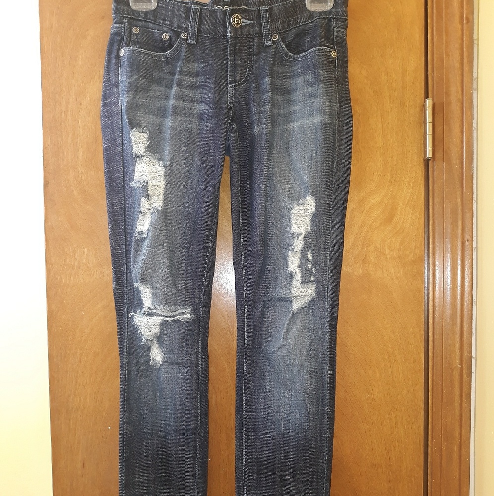 Bebe Factory Distroyed Skinny Jeans